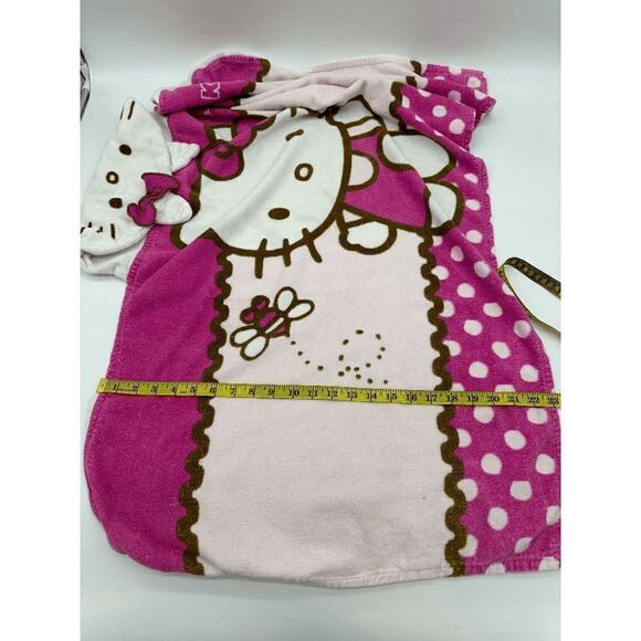 Hello Kitty Baby Towel with Hood Towel Wrap 46 x 23 Bath Towel Multicolored OS - Picture 11 of 12